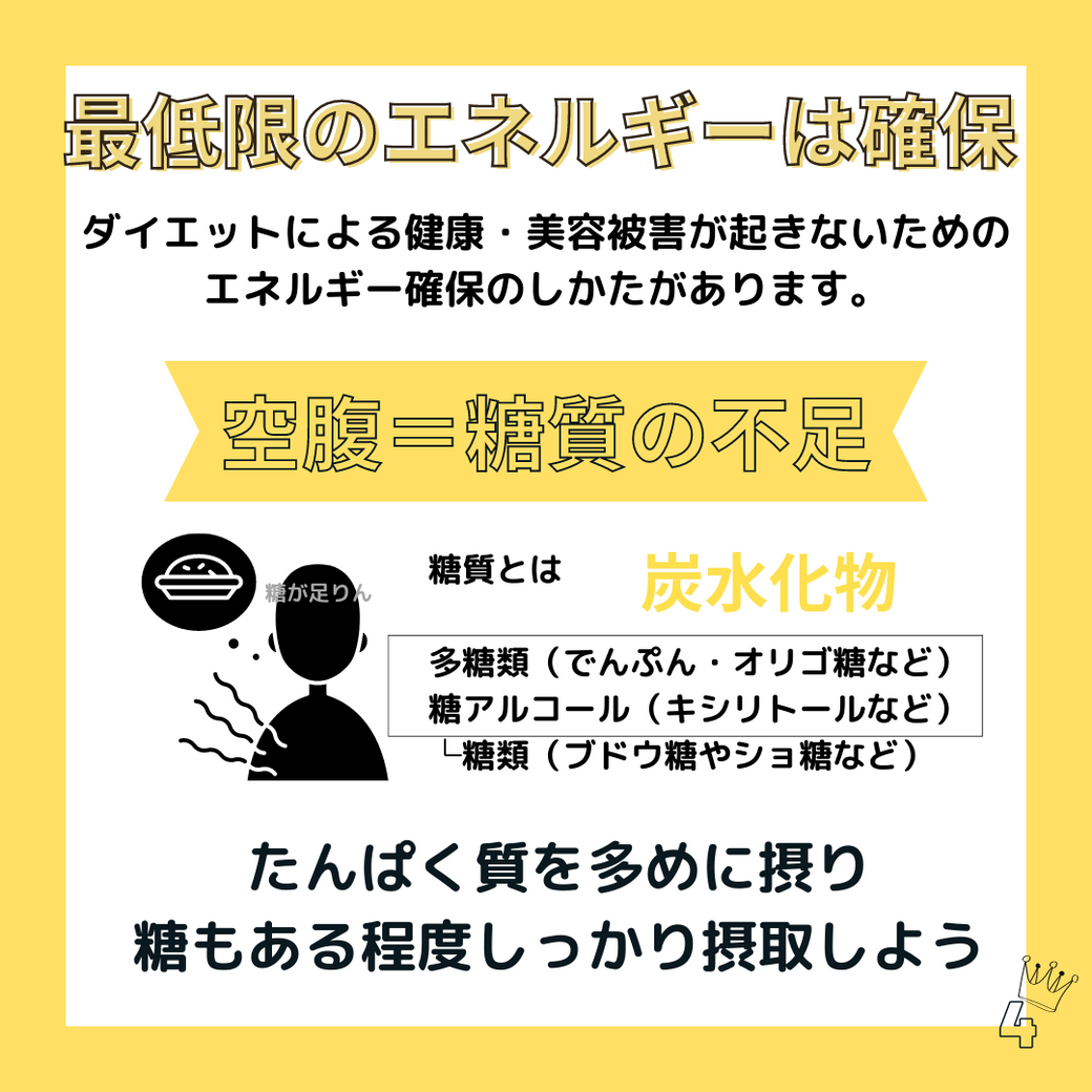最低限のエネルギーは確保